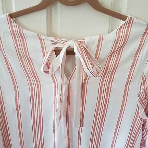 Coral striped tunic dress-brand new-multiple sizes - Picture 4 of 5